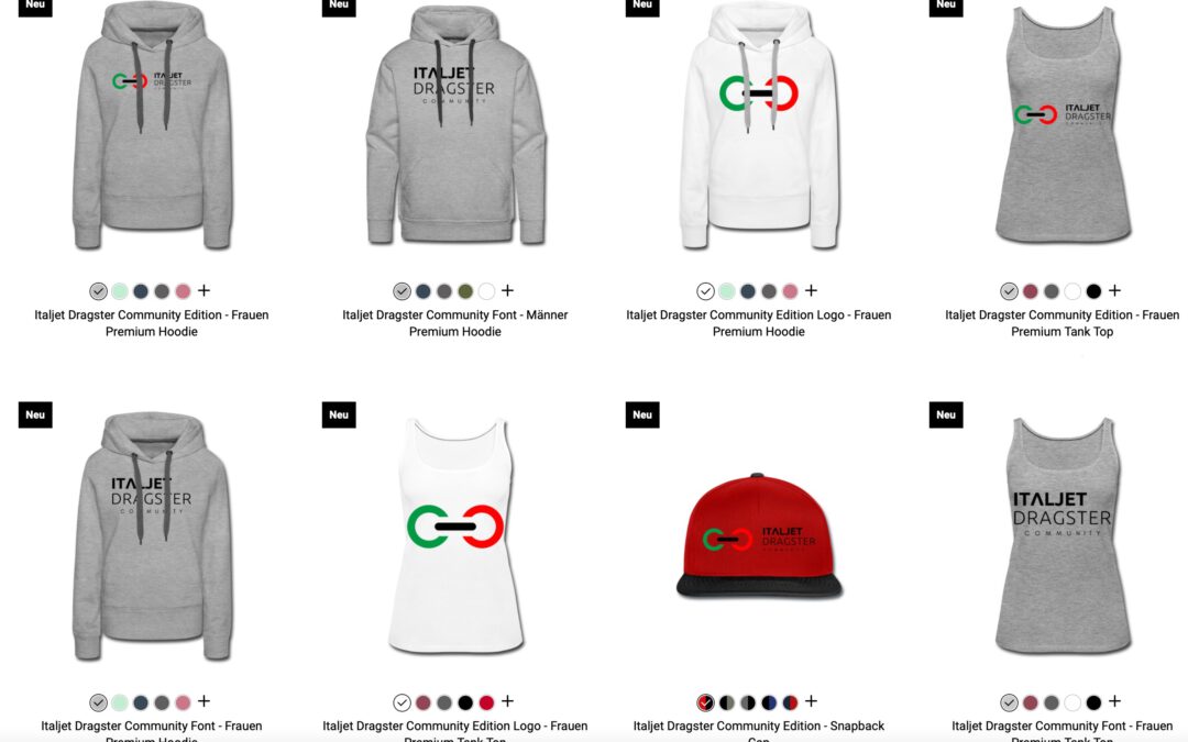 Italjet Dragster | T-Shirts und Hoodies – Merchandising